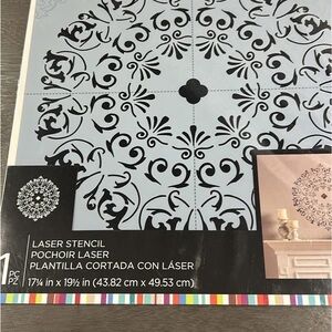 Black and White Laser Stencil